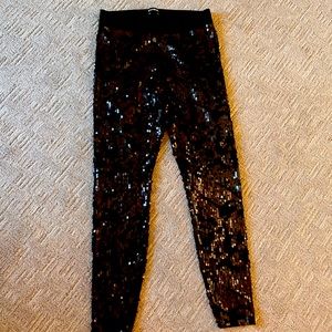 Express holiday velvet leggings